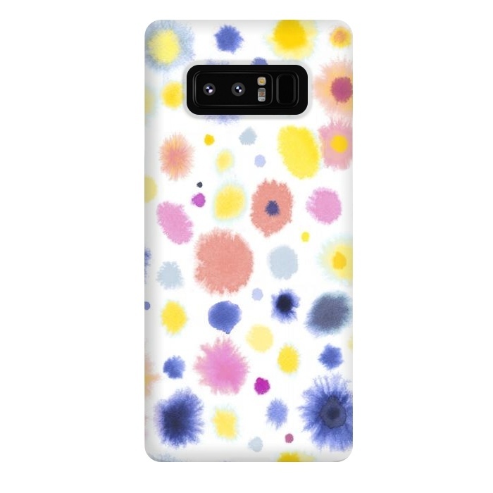 Galaxy Note 8 StrongFit Soft Watercolor Dots by Ninola Design
