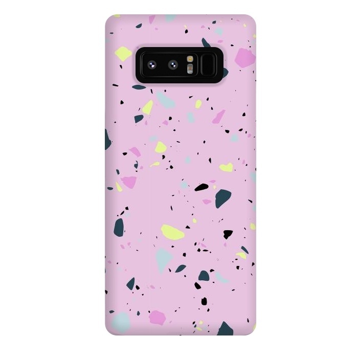 Galaxy Note 8 StrongFit Terrazo Pink by Ninola Design