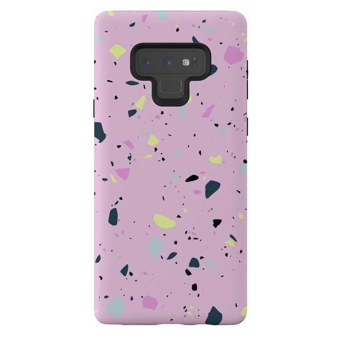 Galaxy Note 9 StrongFit Terrazo Pink by Ninola Design