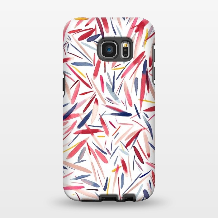 Galaxy S7 EDGE StrongFit Watercolor Wishes by Ninola Design