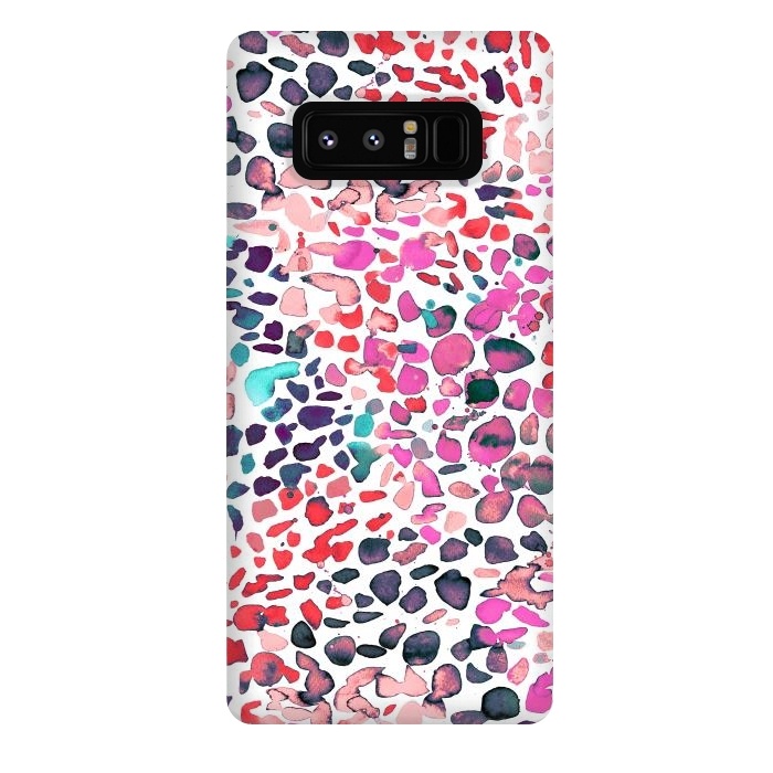Galaxy Note 8 StrongFit Speckled Painting Pink by Ninola Design
