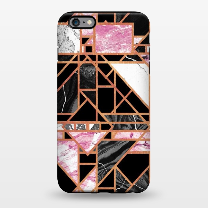 iPhone 6/6s plus StrongFit Geometric art deco marble tiles  by Oana 
