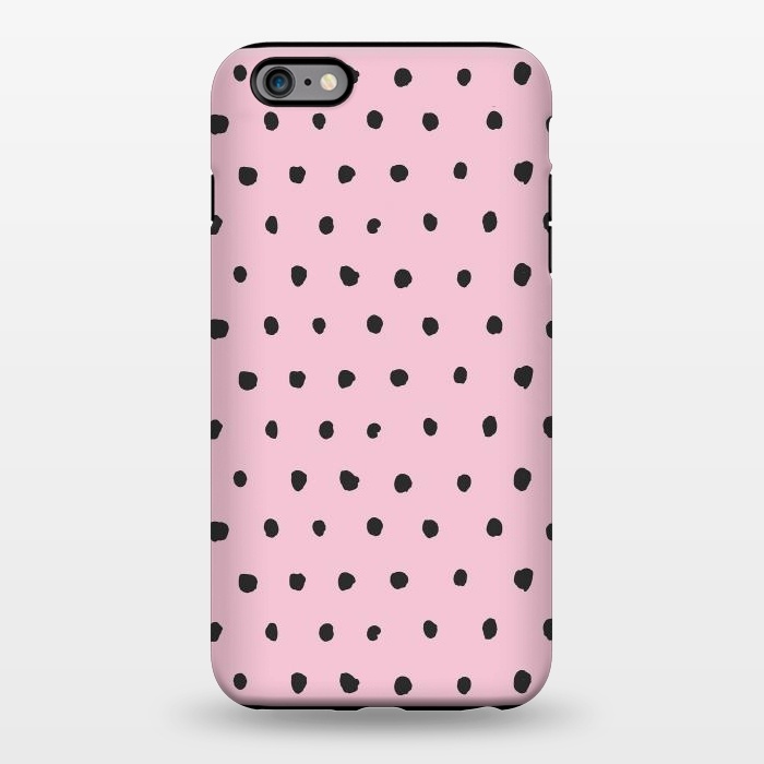 iPhone 6/6s plus StrongFit Artsy Dots Pink by Ninola Design