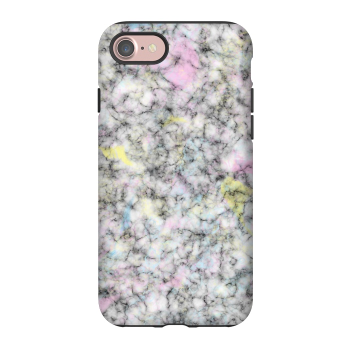 iPhone 7 StrongFit Watercolor Strokes on Marble by Ninola Design