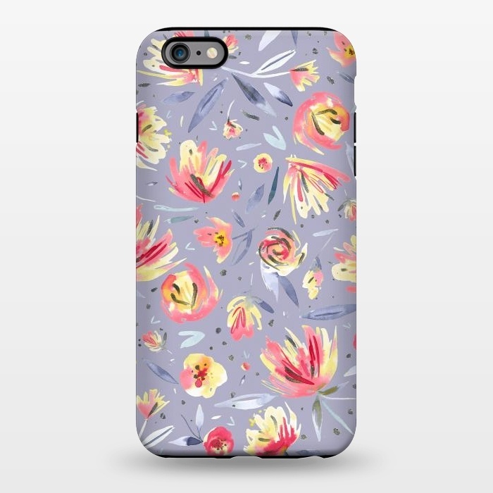 iPhone 6/6s plus StrongFit Festival Coral Peonies by Ninola Design