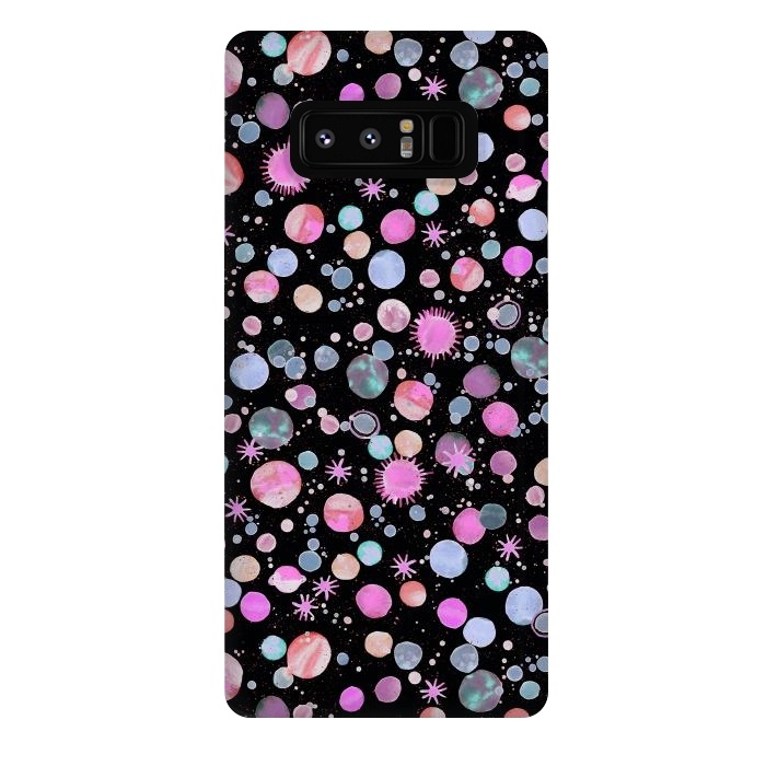 Galaxy Note 8 StrongFit Planets Constellation Pink by Ninola Design