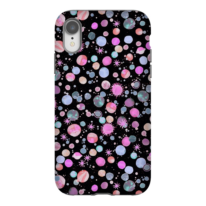 iPhone Xr StrongFit Planets Constellation Pink by Ninola Design