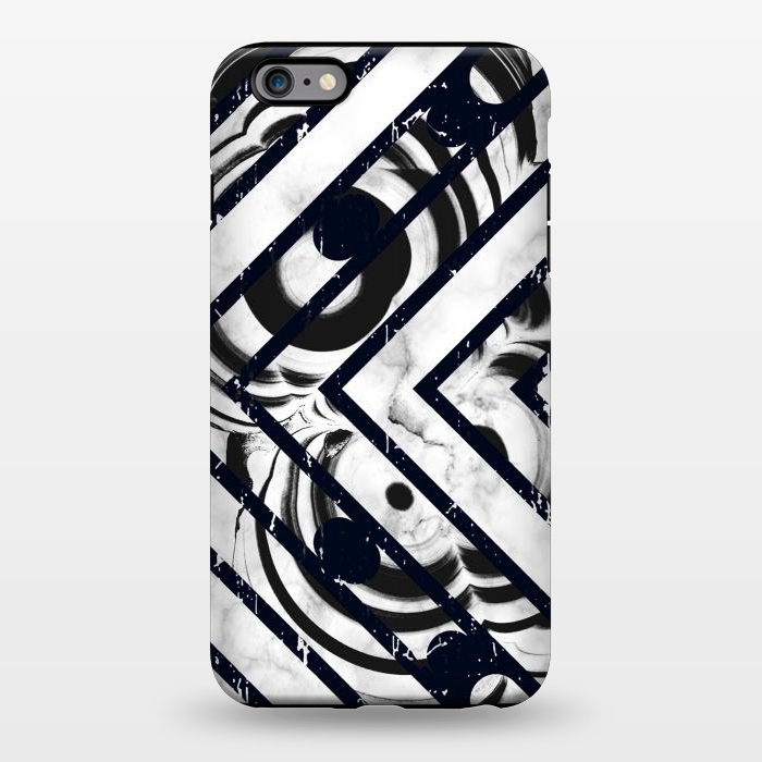 iPhone 6/6s plus StrongFit Monochrome marble stripes by Oana 