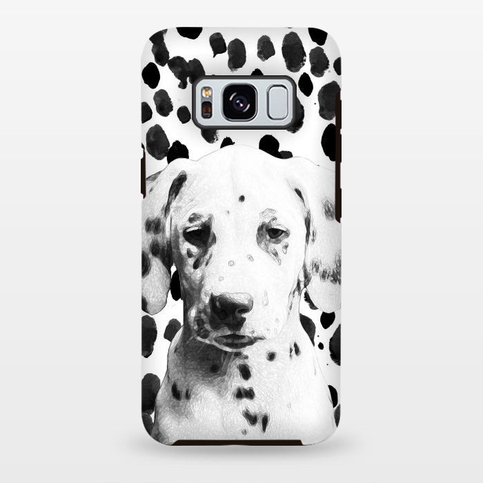 Galaxy S8 plus StrongFit Cute dalmatian puppy and ink spots by Oana 