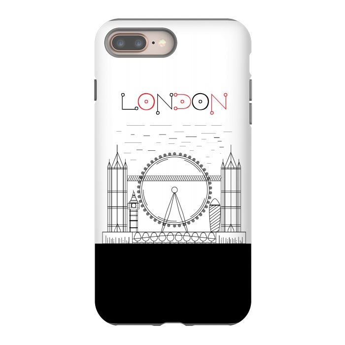 iPhone 7 plus StrongFit london line art by TMSarts