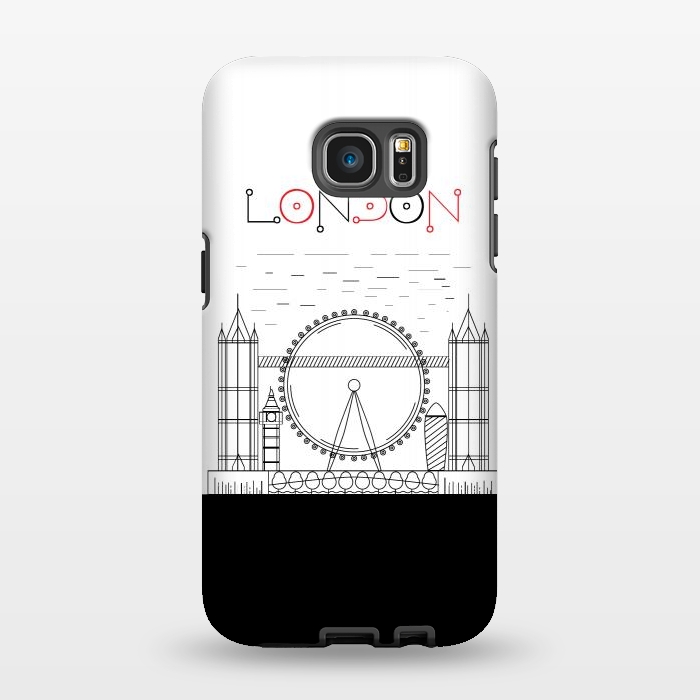Galaxy S7 EDGE StrongFit london line art by TMSarts