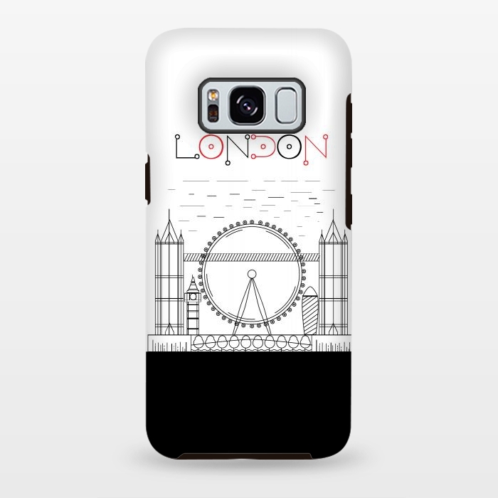 Galaxy S8 plus StrongFit london line art by TMSarts