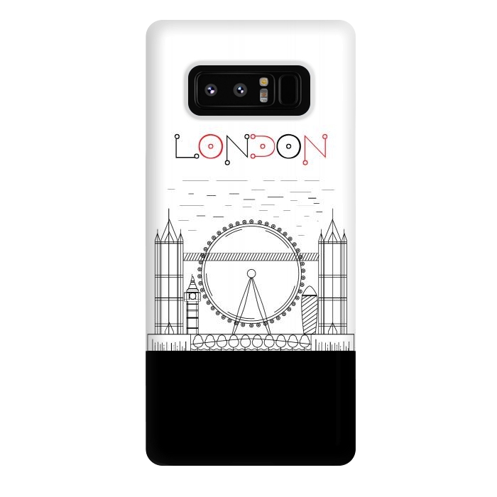 Galaxy Note 8 StrongFit london line art by TMSarts
