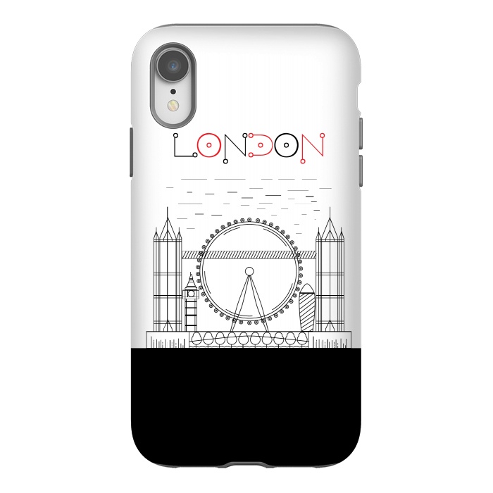 iPhone Xr StrongFit london line art by TMSarts