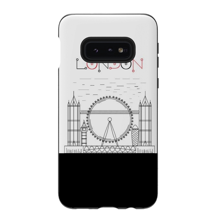 Galaxy S10e StrongFit london line art by TMSarts