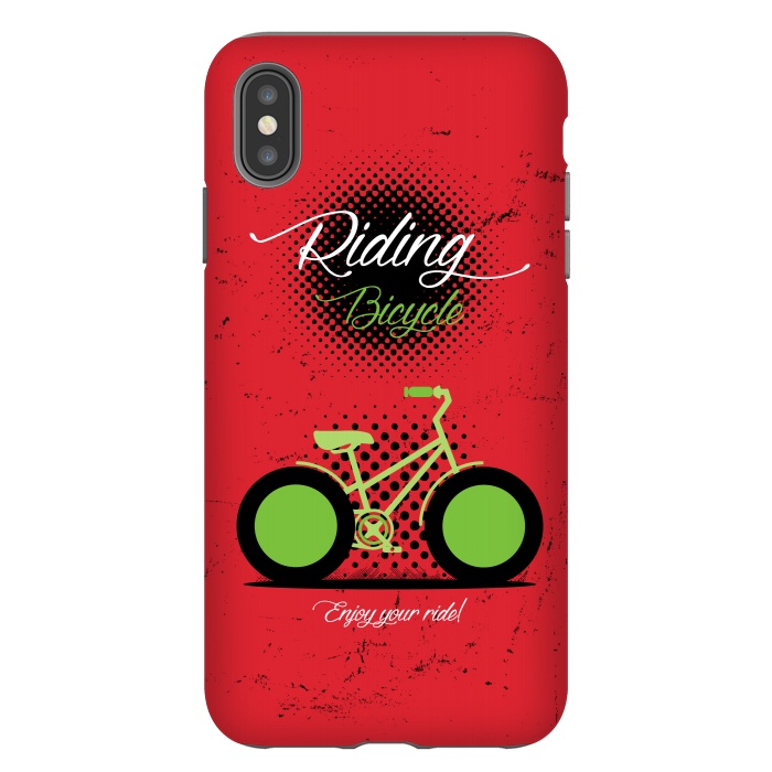 iPhone Xs Max StrongFit riding bicycle by TMSarts