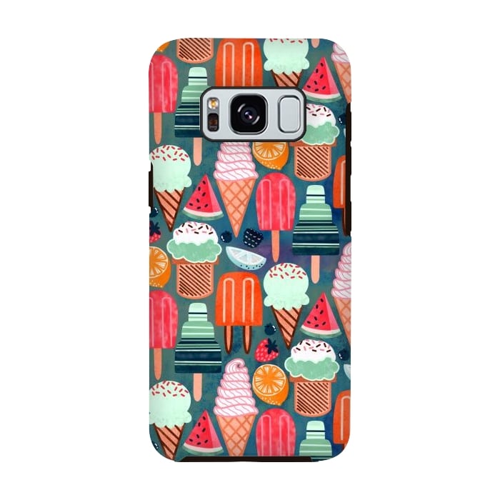 Galaxy S8 StrongFit Yum-Summer Ice Cream (Warm) by Tigatiga