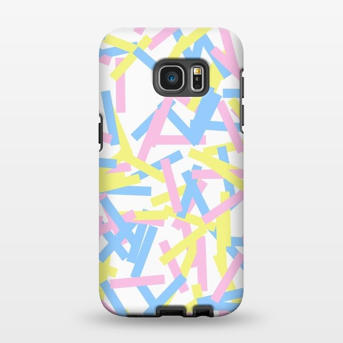 Galaxy S7 EDGE StrongFit Rectangular Confetti Pastel by Ninola Design