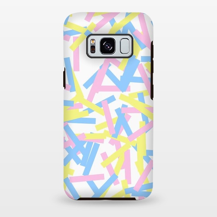 Galaxy S8 plus StrongFit Rectangular Confetti Pastel by Ninola Design