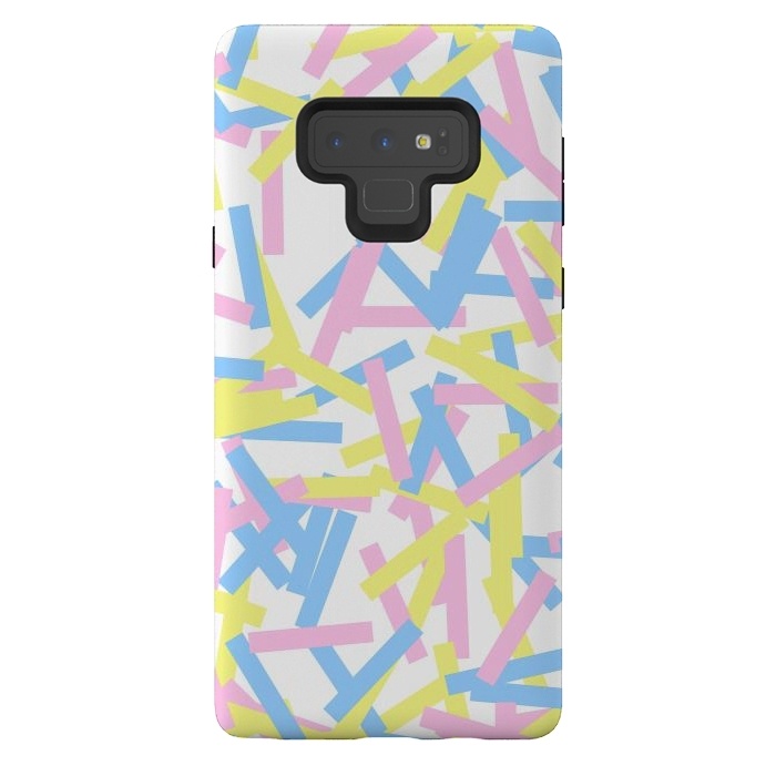 Galaxy Note 9 StrongFit Rectangular Confetti Pastel by Ninola Design