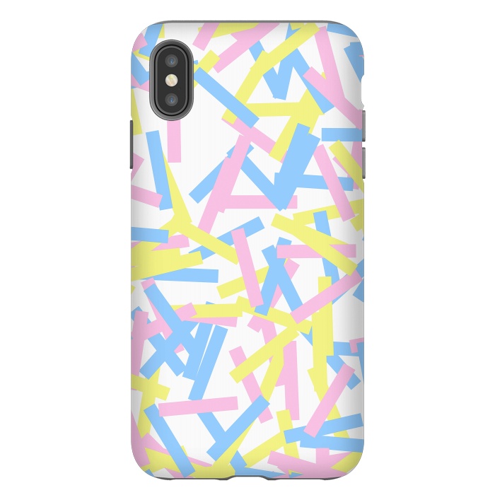 iPhone Xs Max StrongFit Rectangular Confetti Pastel by Ninola Design