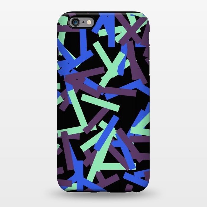 iPhone 6/6s plus StrongFit Rectangular Confetti Neon by Ninola Design