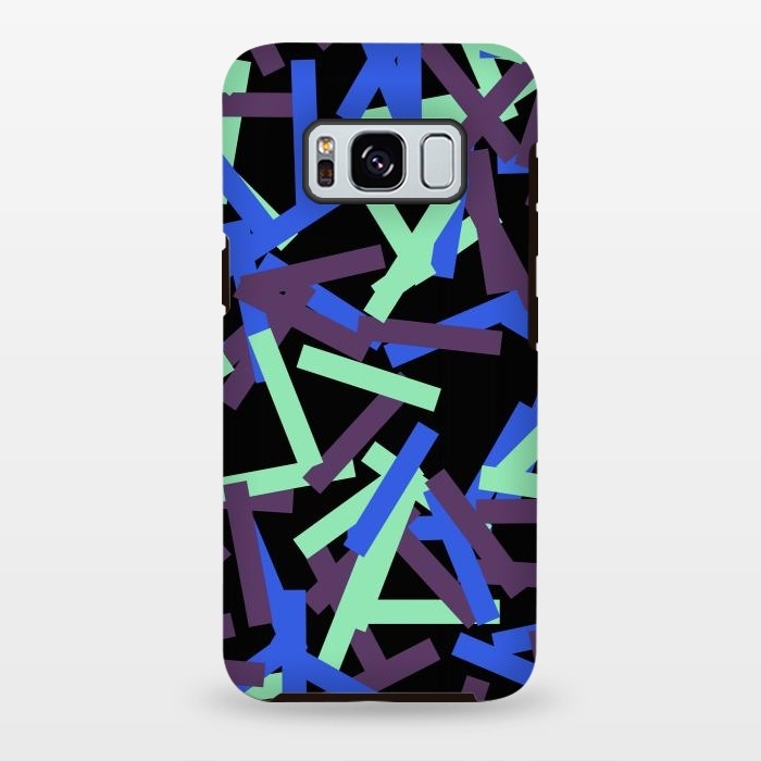 Galaxy S8 plus StrongFit Rectangular Confetti Neon by Ninola Design