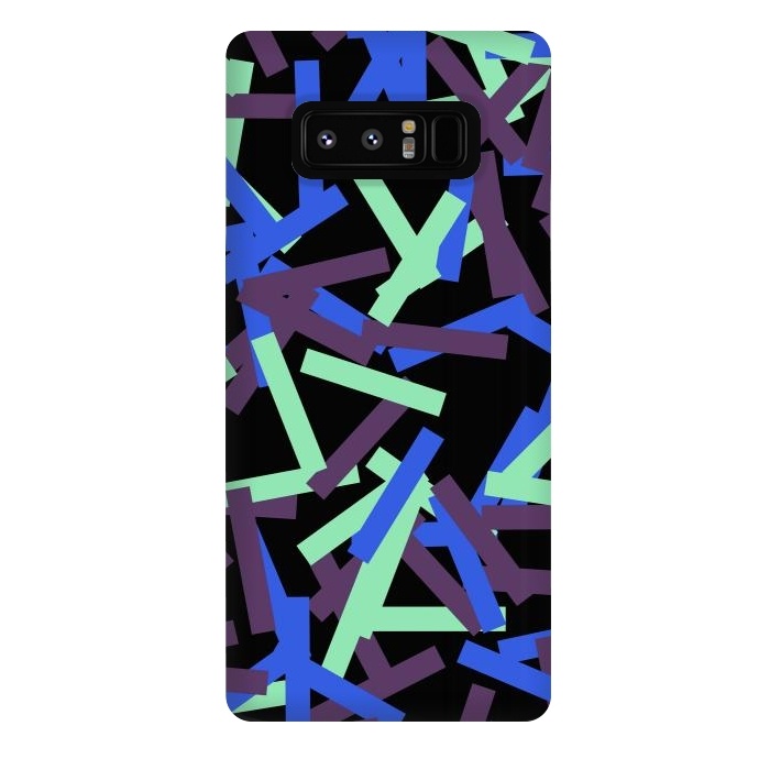 Galaxy Note 8 StrongFit Rectangular Confetti Neon by Ninola Design