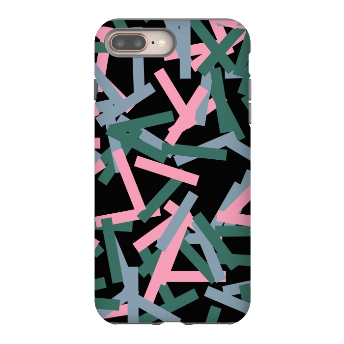 iPhone 7 plus StrongFit Rectangular Confetti Pink by Ninola Design