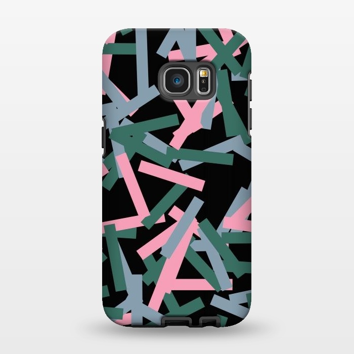 Galaxy S7 EDGE StrongFit Rectangular Confetti Pink by Ninola Design