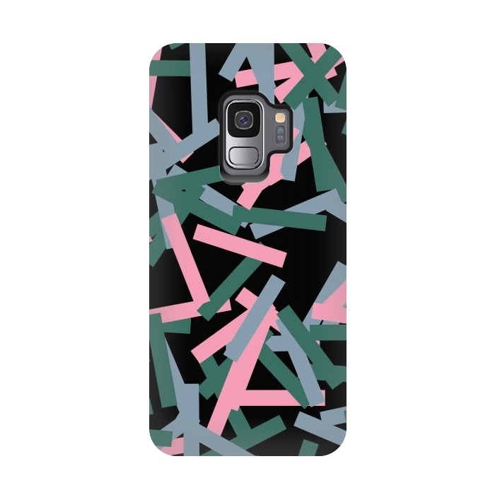 Galaxy S9 StrongFit Rectangular Confetti Pink by Ninola Design