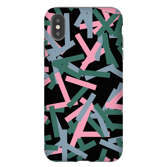 iPhone Xs Max StrongFit Rectangular Confetti Pink by Ninola Design