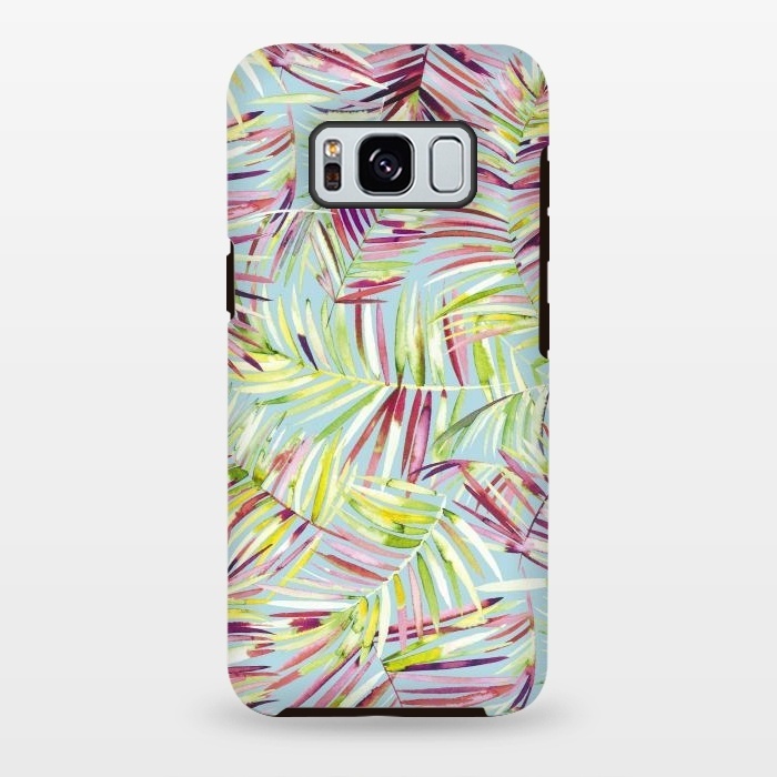 Galaxy S8 plus StrongFit Tranquility Tropical Palms by Ninola Design