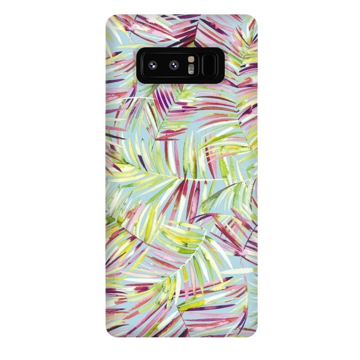 Galaxy Note 8 StrongFit Tranquility Tropical Palms by Ninola Design