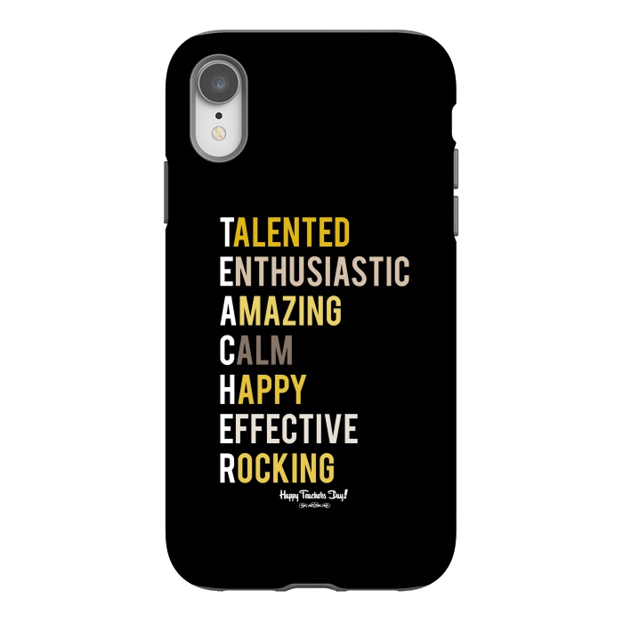iPhone Xr StrongFit teacher quote by TMSarts