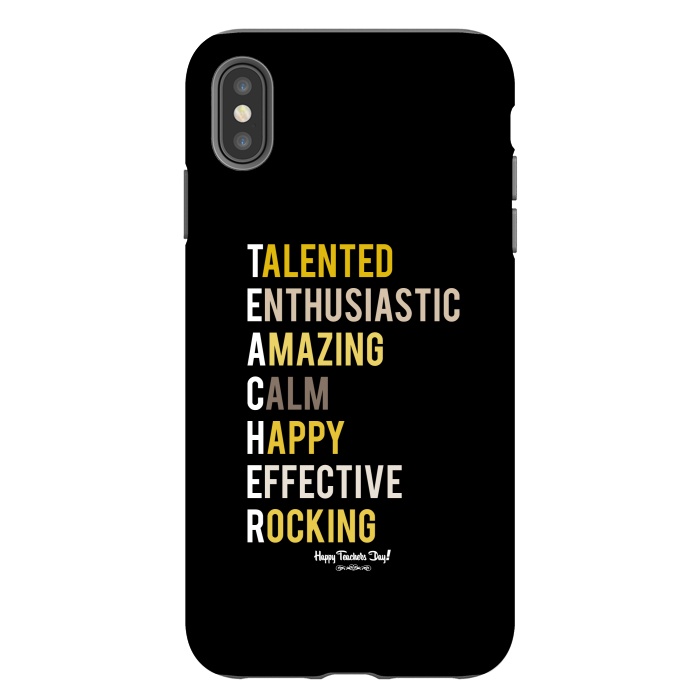 iPhone Xs Max StrongFit teacher quote by TMSarts