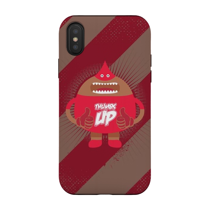 iPhone Xs / X StrongFit thumbs up boxer by TMSarts