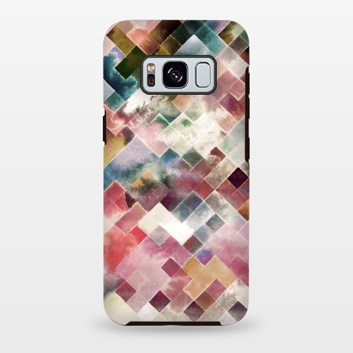 Galaxy S8 plus StrongFit Moody Geometry Multicolored by Ninola Design