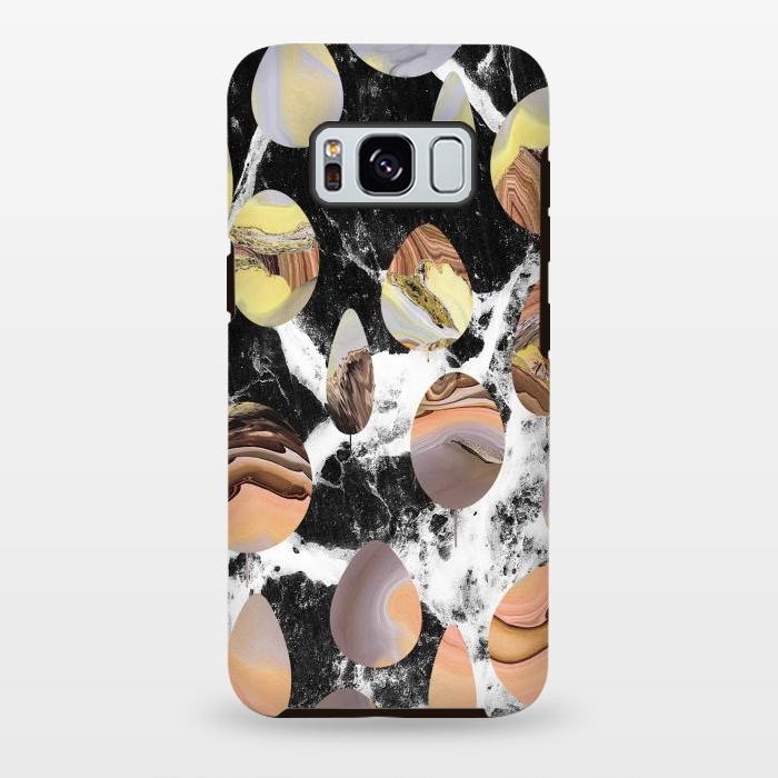 Galaxy S8 plus StrongFit Marble stones abstract art by Oana 