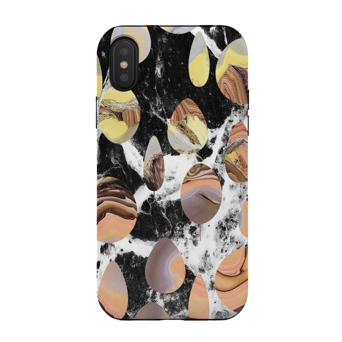 iPhone Xs / X StrongFit Marble stones abstract art by Oana 