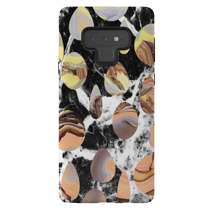 Galaxy Note 9 StrongFit Marble stones abstract art by Oana 