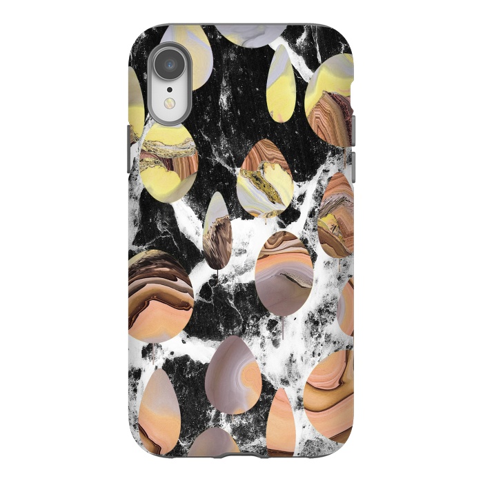 iPhone Xr StrongFit Marble stones abstract art by Oana 