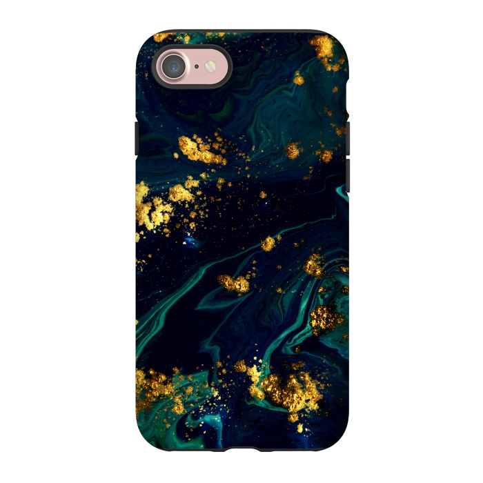 iPhone 7 StrongFit Golden Sparks In The Sea by ArtsCase