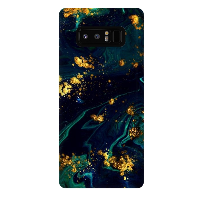 Galaxy Note 8 StrongFit Golden Sparks In The Sea by ArtsCase