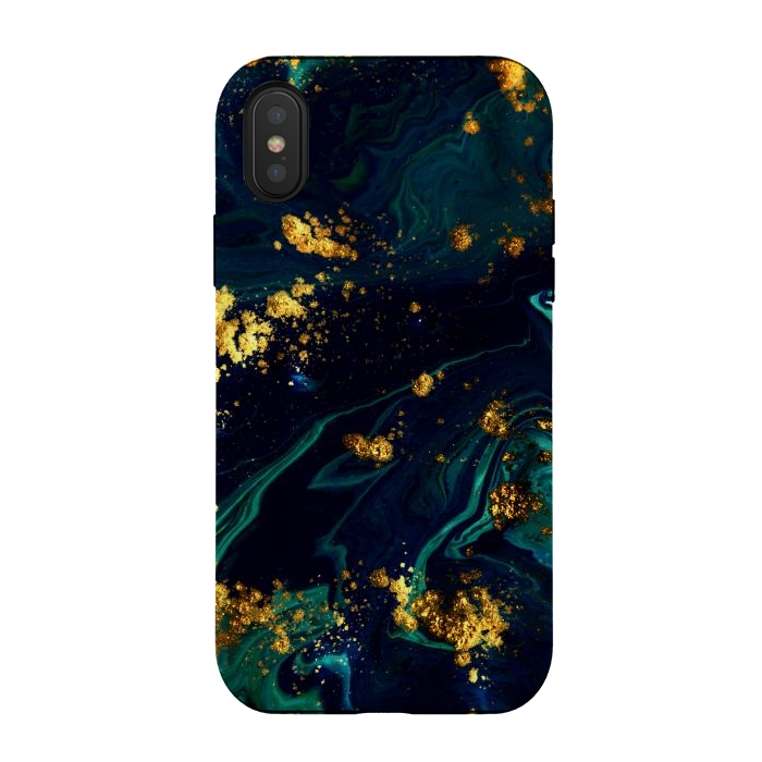 iPhone Xs / X StrongFit Golden Sparks In The Sea by ArtsCase