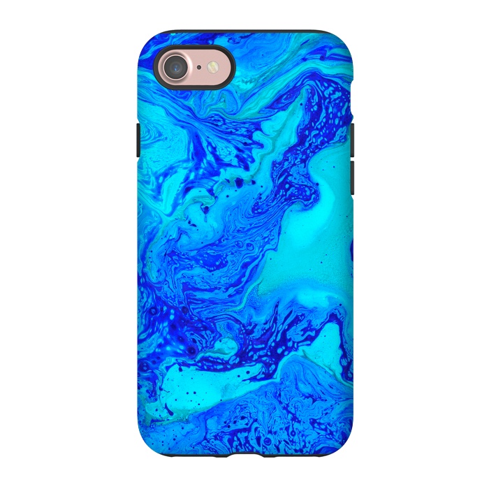 iPhone 7 StrongFit Liquids In Blue Gradient by ArtsCase
