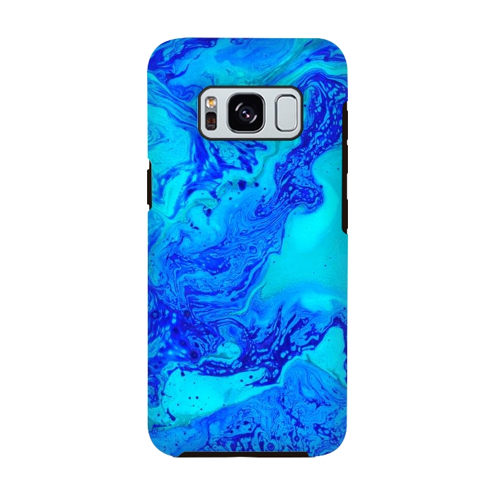 Galaxy S8 StrongFit Liquids In Blue Gradient by ArtsCase