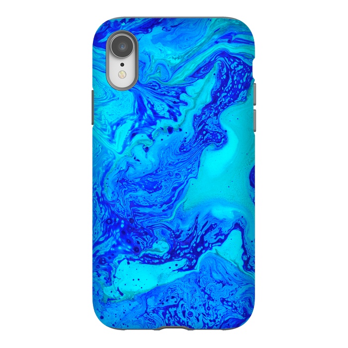 iPhone Xr StrongFit Liquids In Blue Gradient by ArtsCase