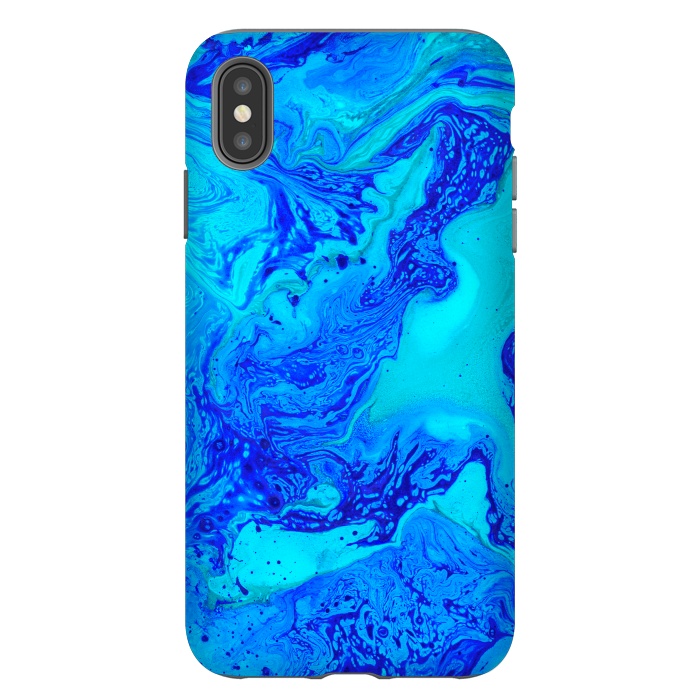 iPhone Xs Max StrongFit Liquids In Blue Gradient by ArtsCase