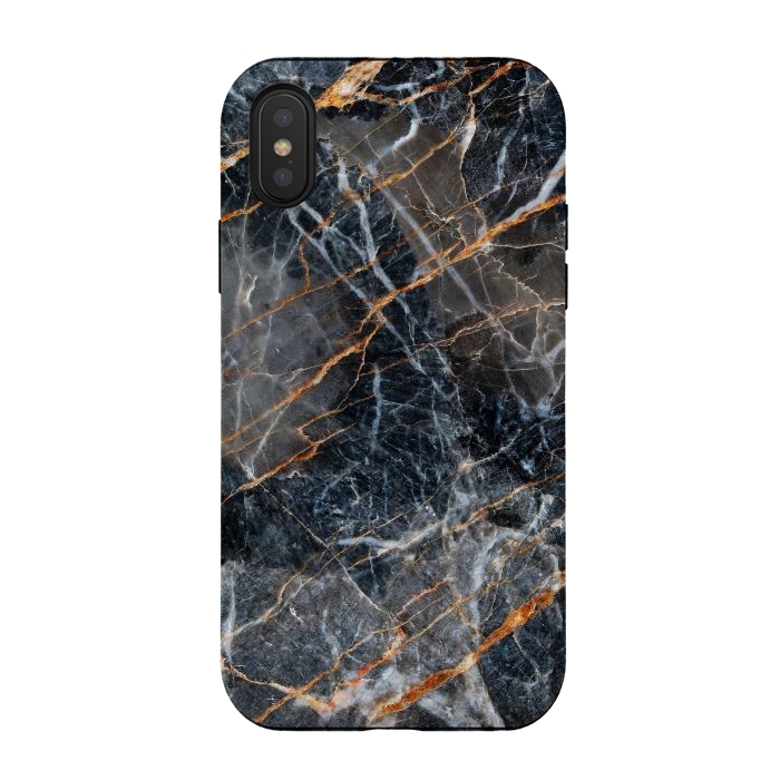 iPhone Xs / X StrongFit Marble Gray Stone by ArtsCase
